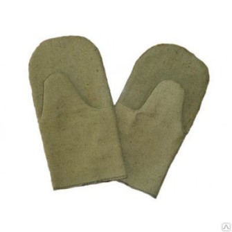 Брезентовые рукавицы 420 г/м2 с одинарным наладонником 